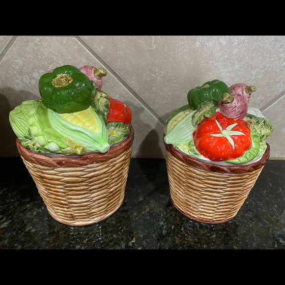 Vintage RARE 1981 HALDON GROUP 4 PC Vegetable Canister Set - Picture 4 of 13